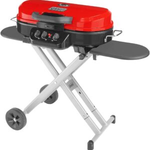 Portable Stand-Up Propane Grill with 3 Adjustable Burners& Instastart Ignition, 20,000 BTUs of Power for Outdoor Cooking