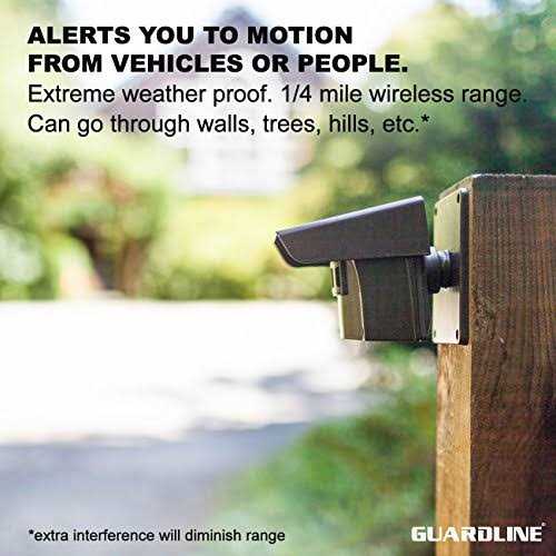 Guardline Wireless Outdoor Driveway Security Alarm Sensor System – 1/4 Mile Range