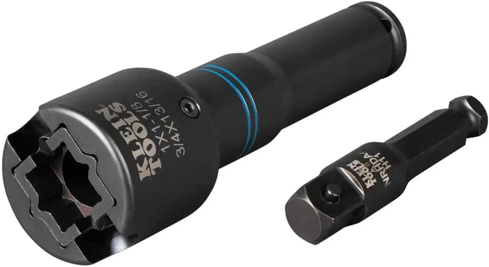 Klein Tools Single-Ended Impact Socket, 3/4-Inch, 1-Inch And 1-1/8-Inch – NRHD3