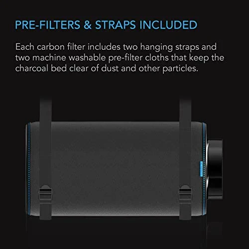 AC Infinity Air Carbon Filter 12in Duct Opening, 28in Length – Australian Virgin Charcoal