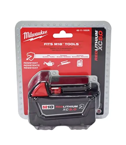 Milwaukee 18V 5Ah XC Extended Capacity Resistant Battery – 2 Pack
