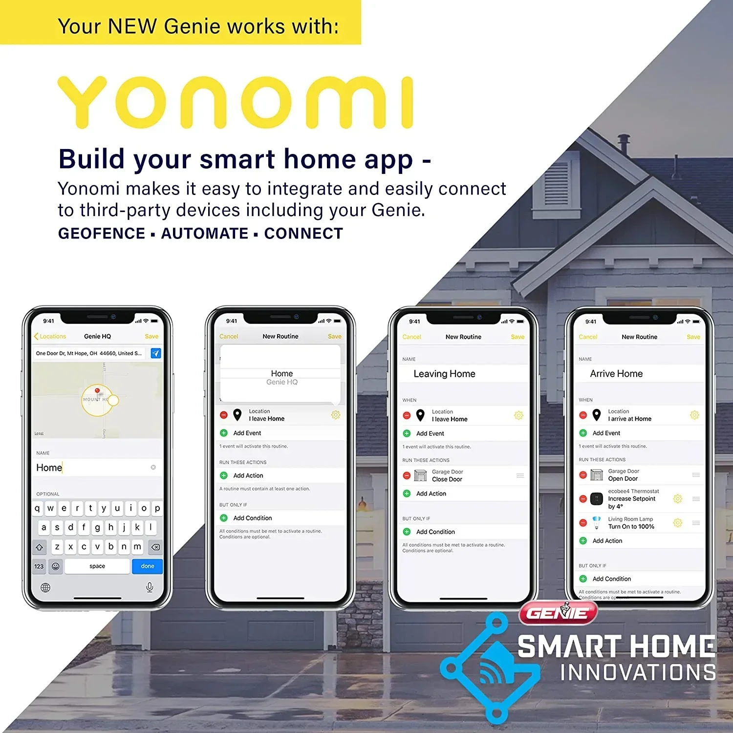 Genie Wall Mount Smart Garage Door Opener With Aladdin Connect – 6172H-O