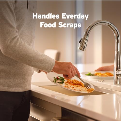Garbage Disposal, 1/2 HP Continuous Feed, Durable Steel, Easy Install