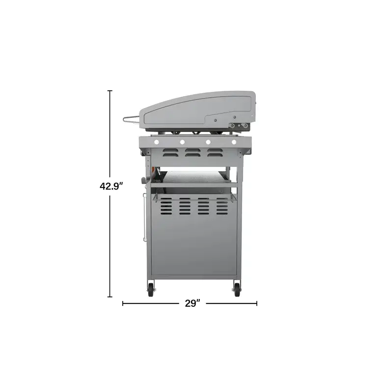 4-Burner 36″ Griddle Cooking Station with Hood