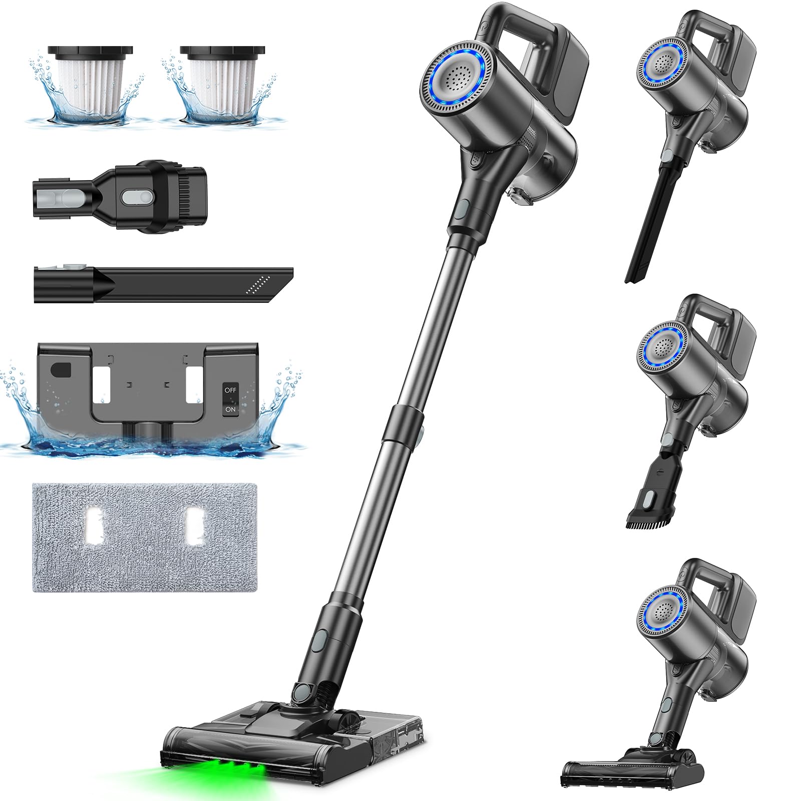 Cordless 2-in-1 Vacuum Cleaner and Mop