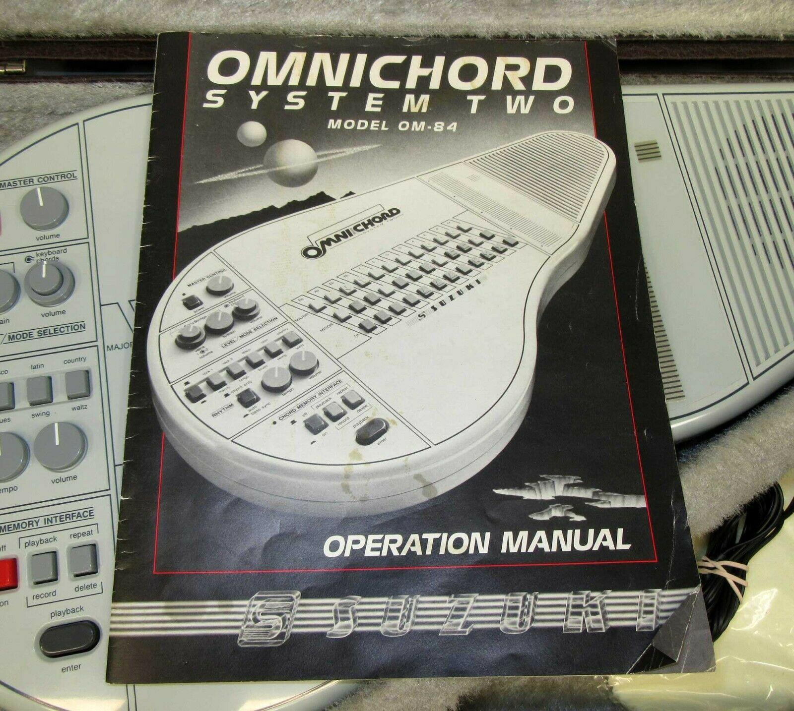OM 84 System Two w/ Hard Case Power Supply Manual TESTED! WORKS