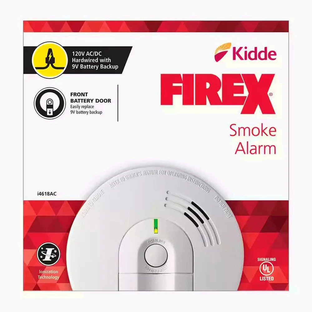 Firex Hardwired Ionization Smoke Detector 4-Pack – i4618