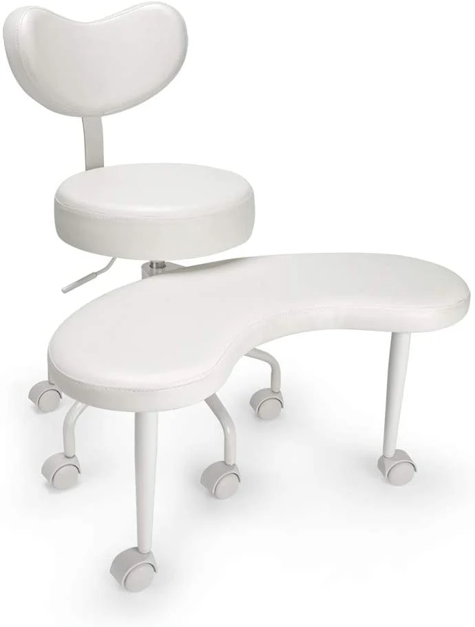 Meditation Chair, Home Office Desk Chair, Cross Legged Chair with Lumbar Support and Adjustable Stool