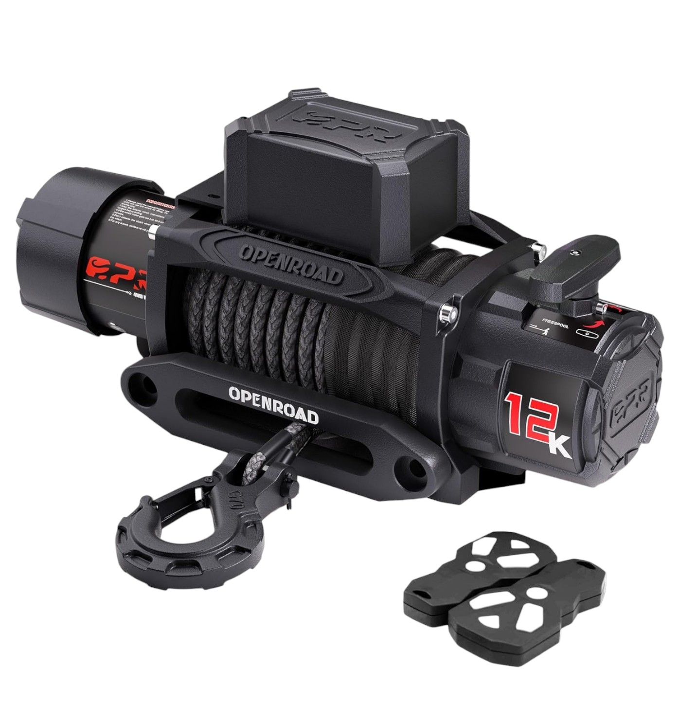 12000lb Winch with Synthetic Rope & Wireless Remotes