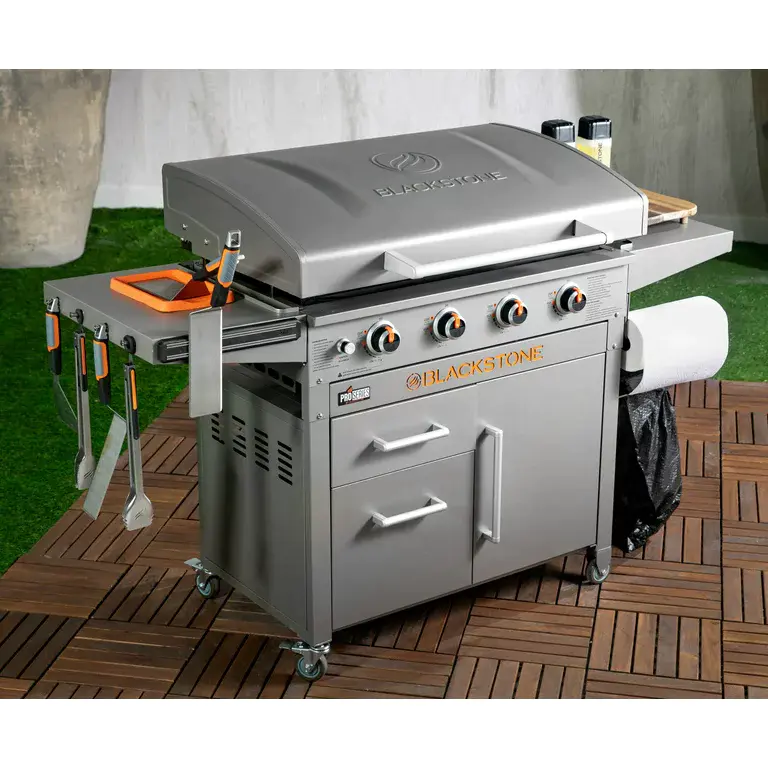 4-Burner 36″ Griddle Cooking Station with Hood
