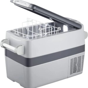 Portable Refrigerator,Portable Freezer,32 Quart(30L) Electric Cooler,Car Refrigerator,12/24V DC Cable & 110/240V AC,Car Fridge for Camping,Truck,RV,Travel,Fishing