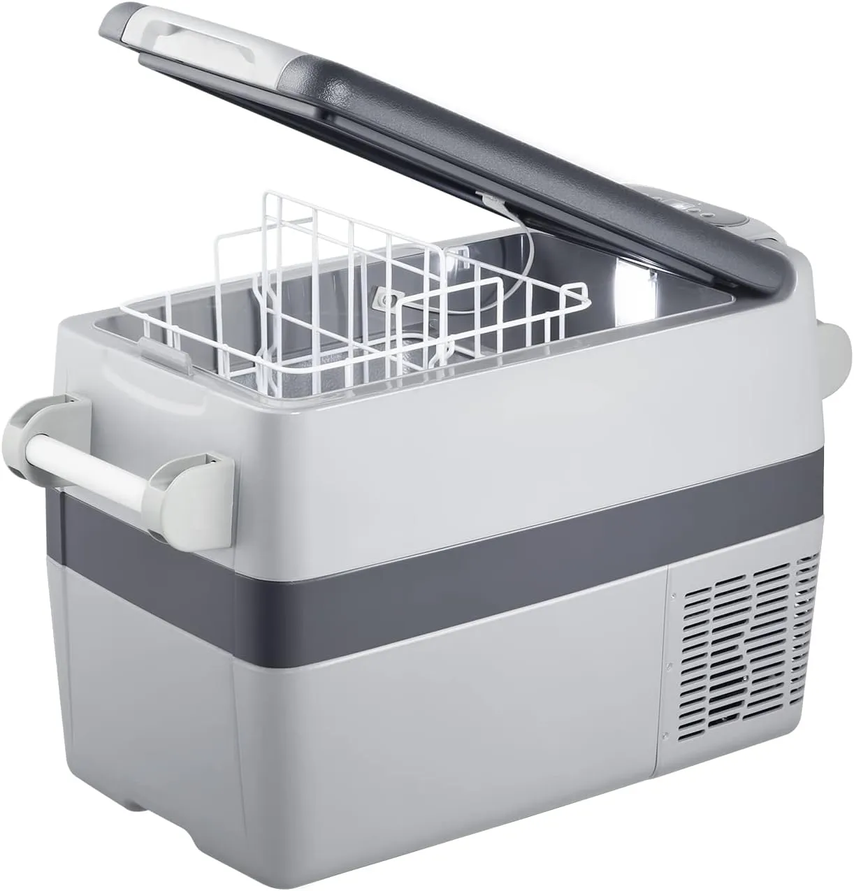 Portable Refrigerator,Portable Freezer,32 Quart(30L) Electric Cooler,Car Refrigerator,12/24V DC Cable & 110/240V AC,Car Fridge for Camping,Truck,RV,Travel,Fishing