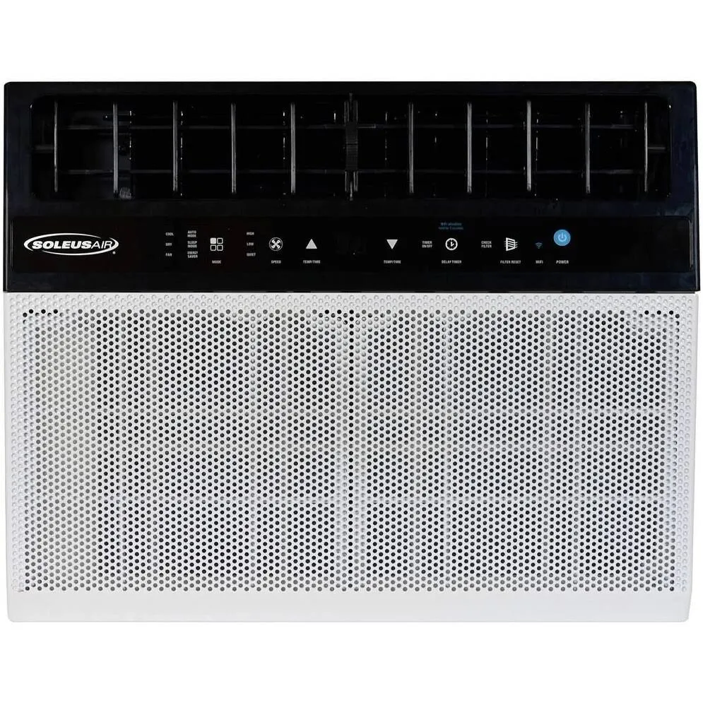 8,000 BTU Hybrid (saddle) Window Air Conditioner with WiFi – 8,000 BTU (White)