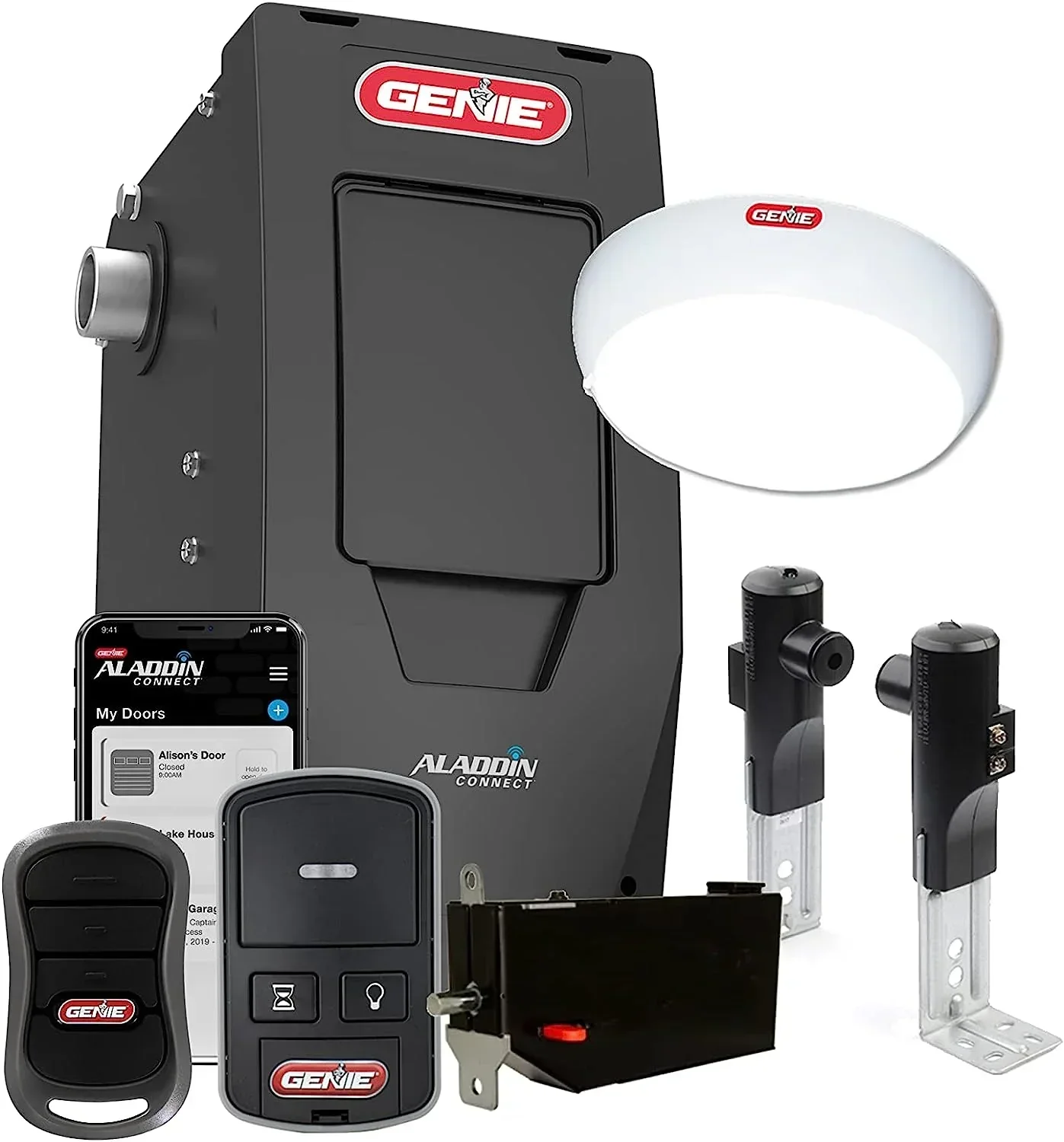 Genie Wall Mount Smart Garage Door Opener With Aladdin Connect – 6172H-O