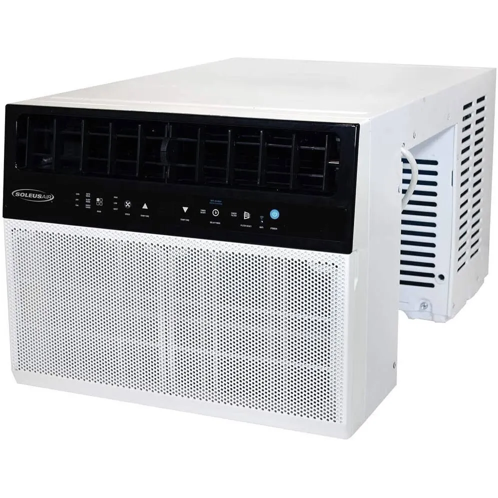 8,000 BTU Hybrid (saddle) Window Air Conditioner with WiFi – 8,000 BTU (White)