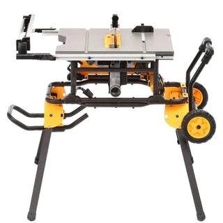 DEWALT 15 Amp Corded 10 in Job Site Table Saw With Rolling Stand – DWE7491RS
