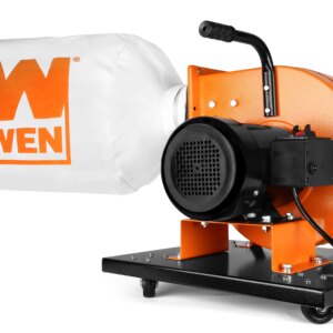 WEN Rolling Dust Collector With 7.4-Amp Induction Motor, 15-Gallon Bag