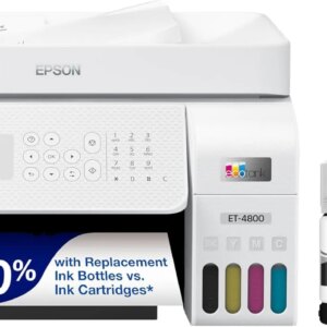 Wireless All-in-One Inkjet Printer, Scanner, Copier, Fax, ADF, Ethernet, White