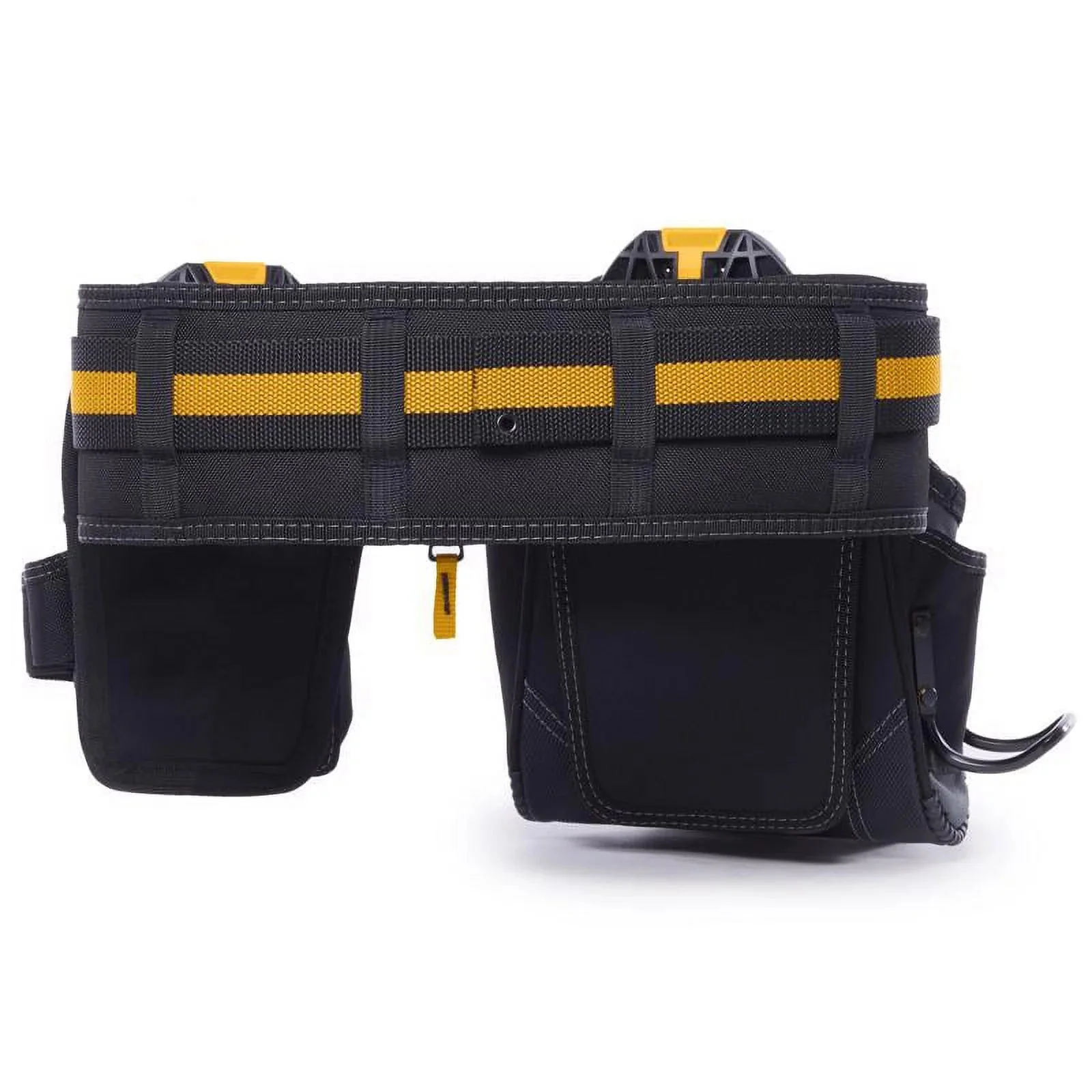 ToughBuilt Adjustable Handyman Tool Belt, Polyester, 27 Pockets, Black/Orange