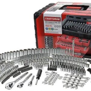 Craftsman Professional Mechanics Tool Kit, 450-Piece, Chrome – 50450
