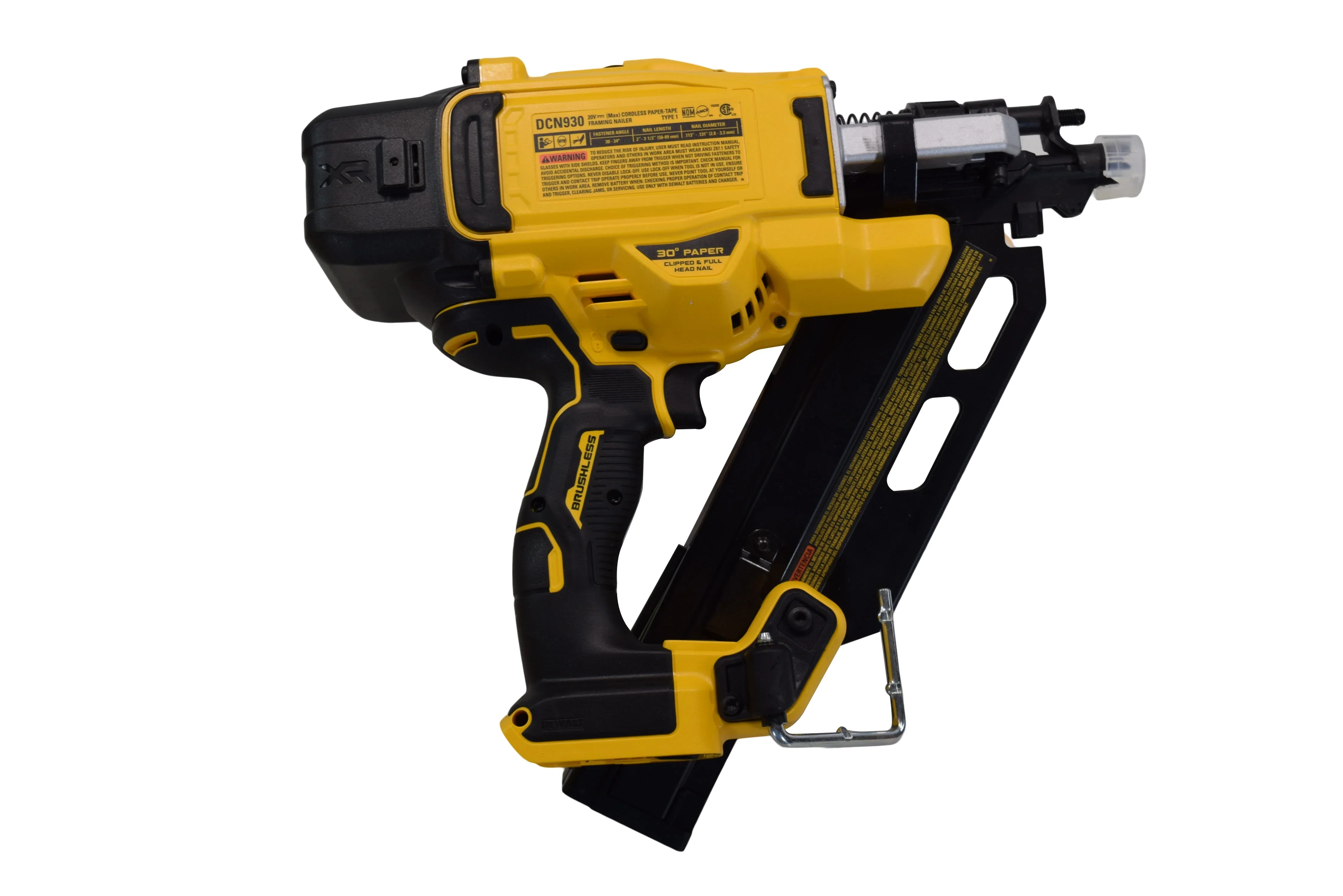 DEWALT 20V MAX Brushless Cordless 30 Paper Collated Framing Nailer – DCN930B