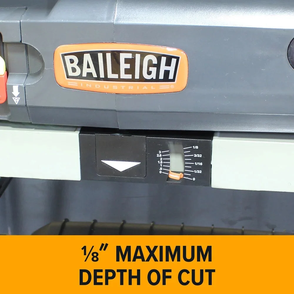 Baileigh Industrial 13 in. Benchtop Planer, 2 HP, 15 Amp, 26 Carbide Inserts – BA9-1020164 IP-1306