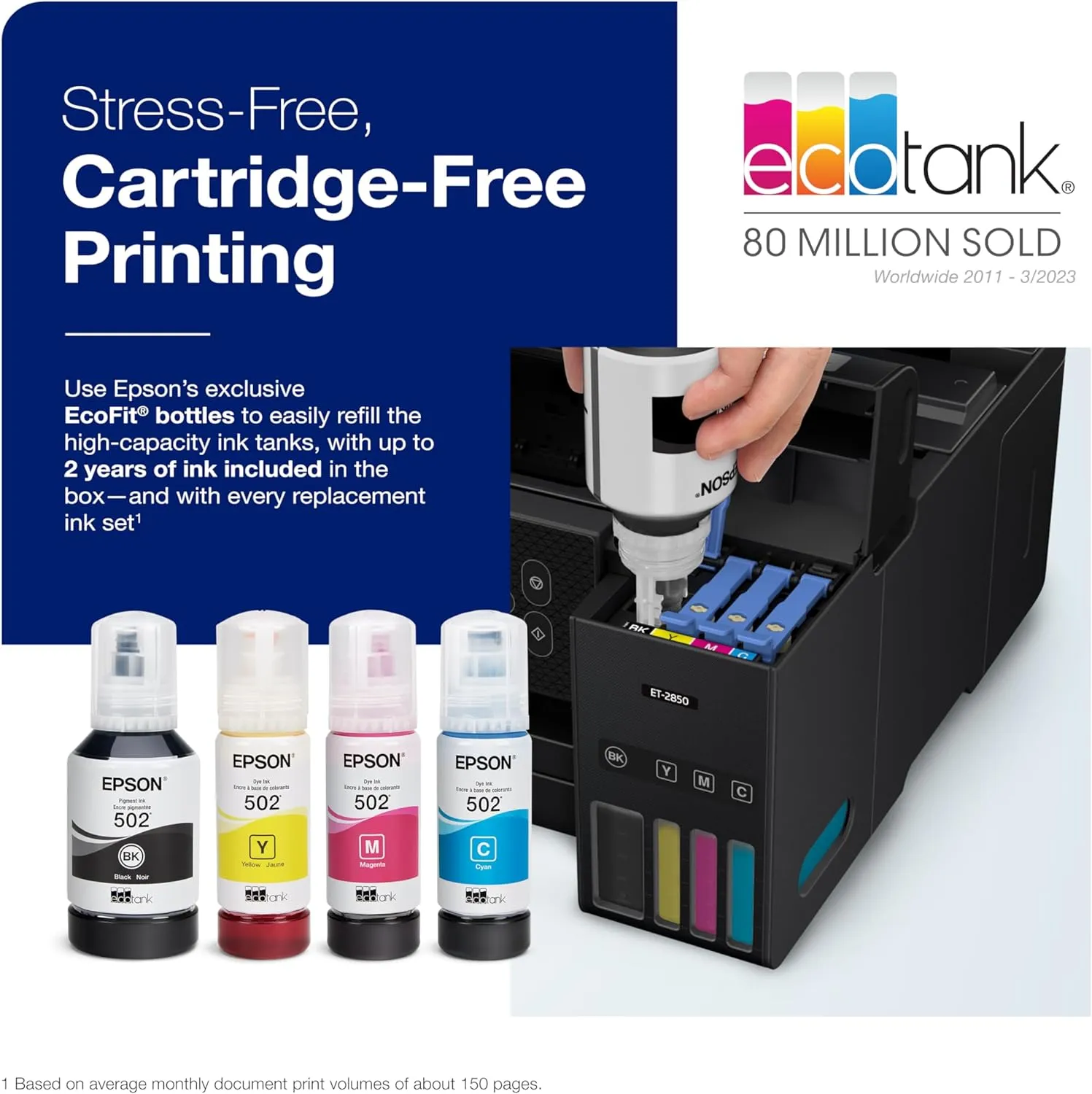 Wireless All-in-One Inkjet Printer, Scanner, Copier, Fax, ADF, Ethernet, White