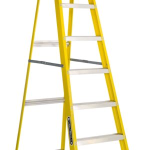 8′ Fiberglass Step Ladder, 12′ Reach, 250 lbs Load Capacity, W-3118-08