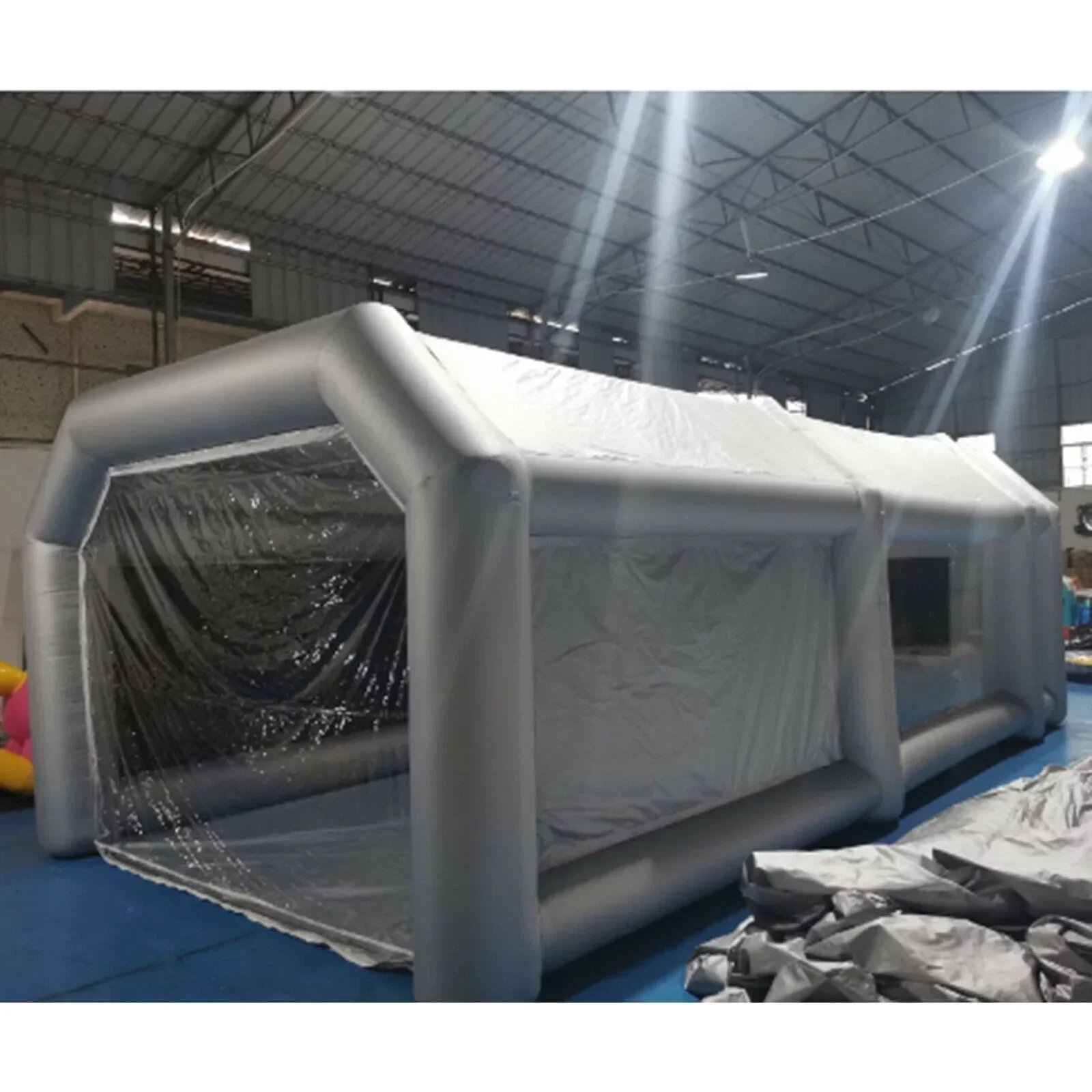 Inflatable Car Paint Spray Booth Tent With 2 Filters, 28x15x10FT