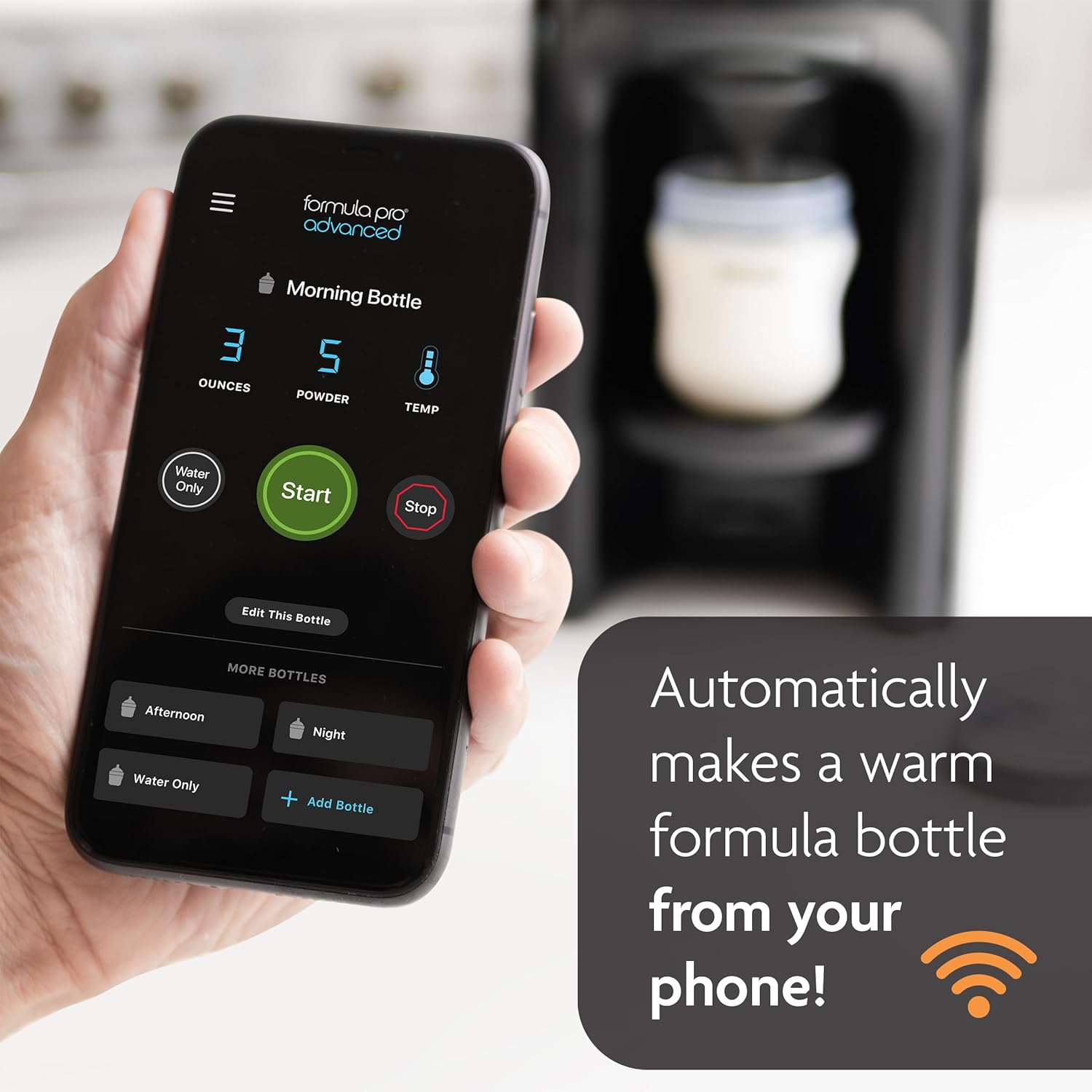 Advanced WiFi Formula Dispenser, Black
