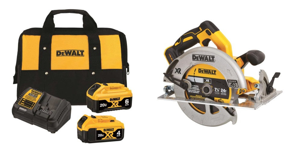 7-1/4-Inch Cordless Circular Saw and Lithium-Ion Battery Starter Kit