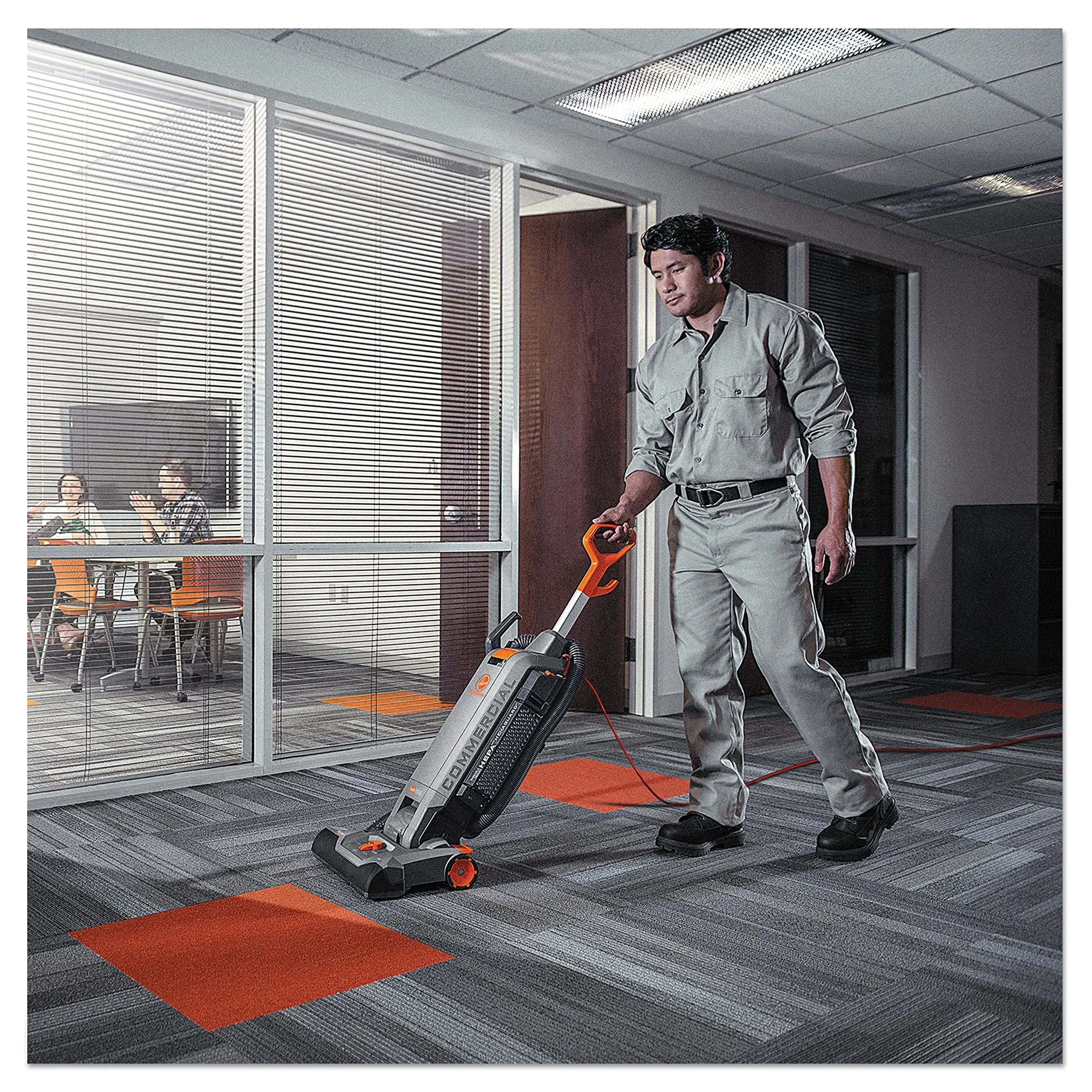 15-Inch Commercial Upright Vacuum Cleaner with HEPA Filtration, CH54115