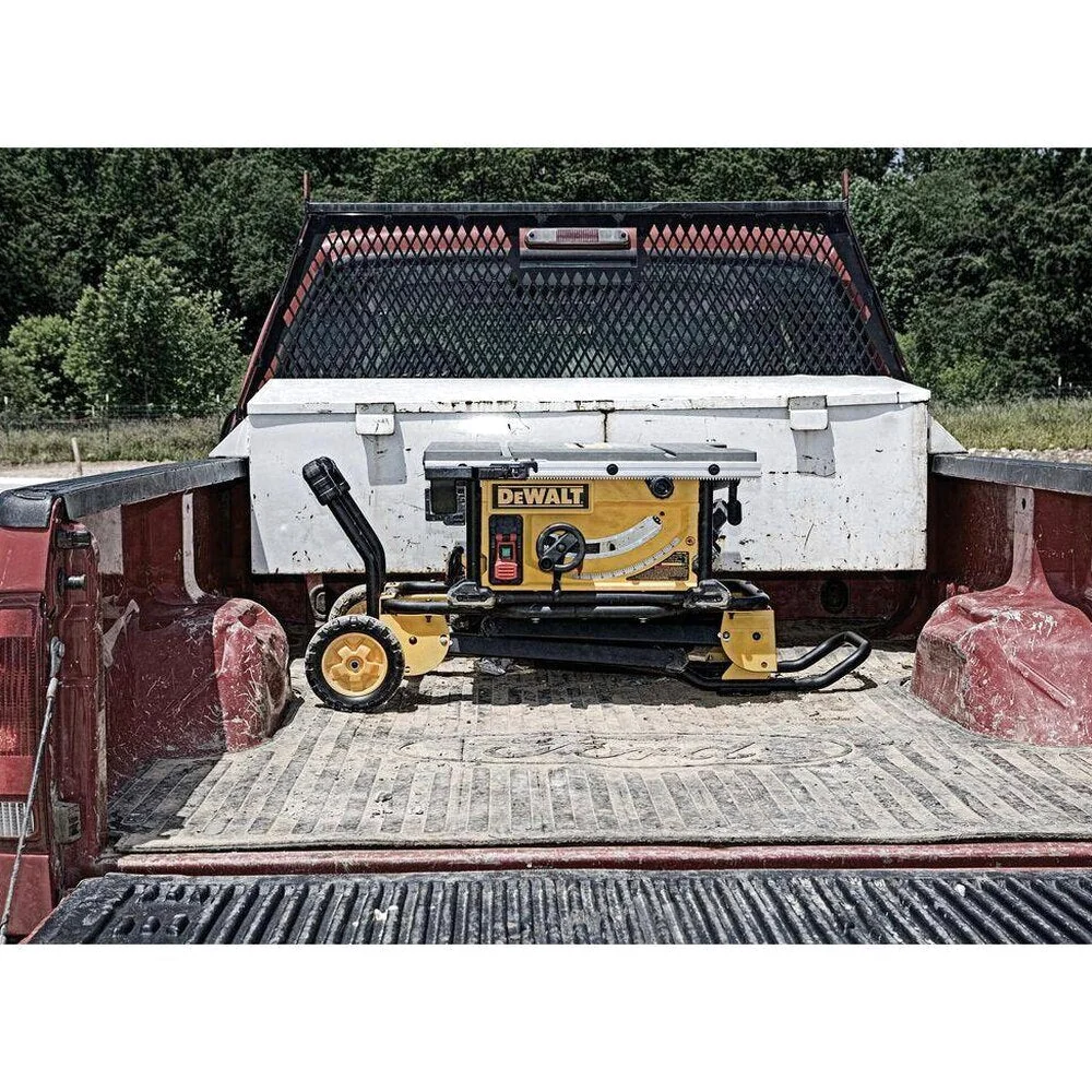 DEWALT 15 Amp Corded 10 in Job Site Table Saw With Rolling Stand – DWE7491RS