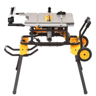 DEWALT 15 Amp Corded 10 in. Jobsite Table Saw With Rolling Stand – DWE7491RS