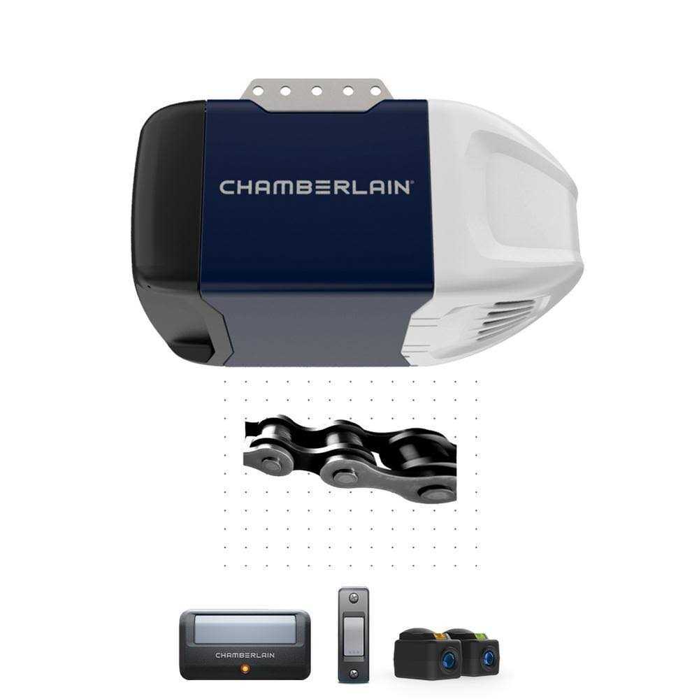 Chamberlain Heavy-Duty Chain Drive Garage Door Opener, 1/2 HP – D2101