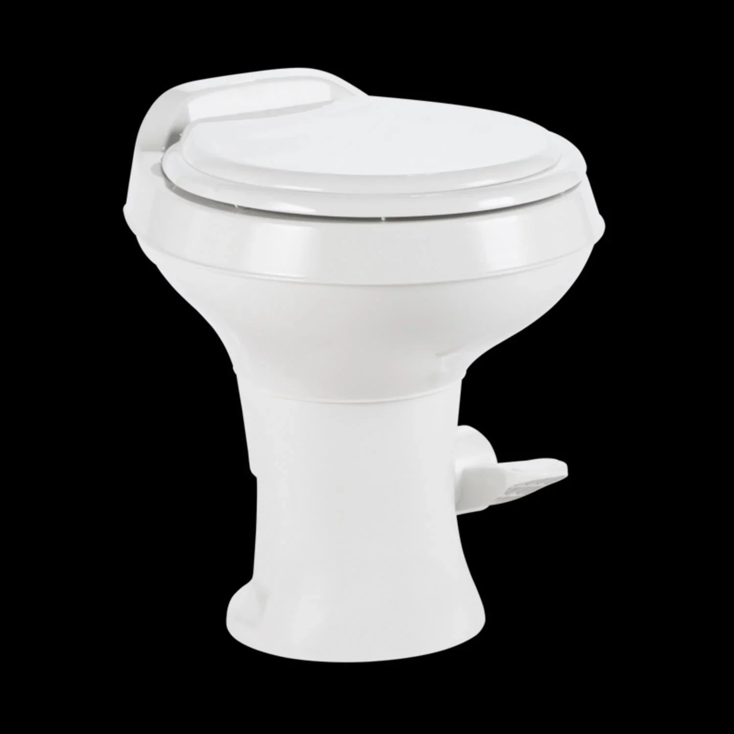 Dometic 300 Series Standard Height Heavy Duty Plastic RV Toilet, White – 302300071