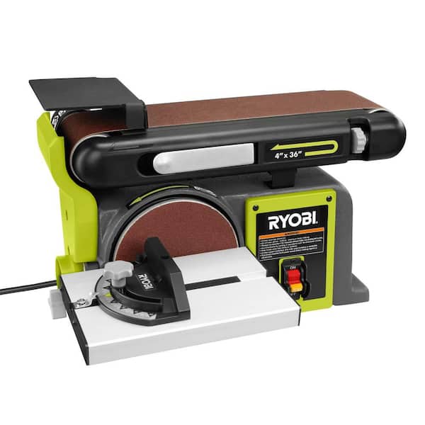 RYOBI 4 in x 36 in Belt and 6 in Disc Sander – BD4601G