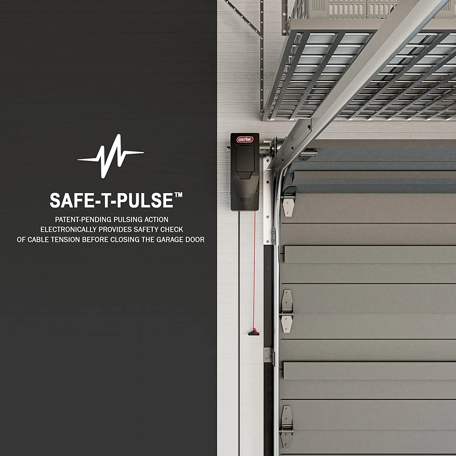 Genie Wall Mount Smart Garage Door Opener With Aladdin Connect – 6172H-O