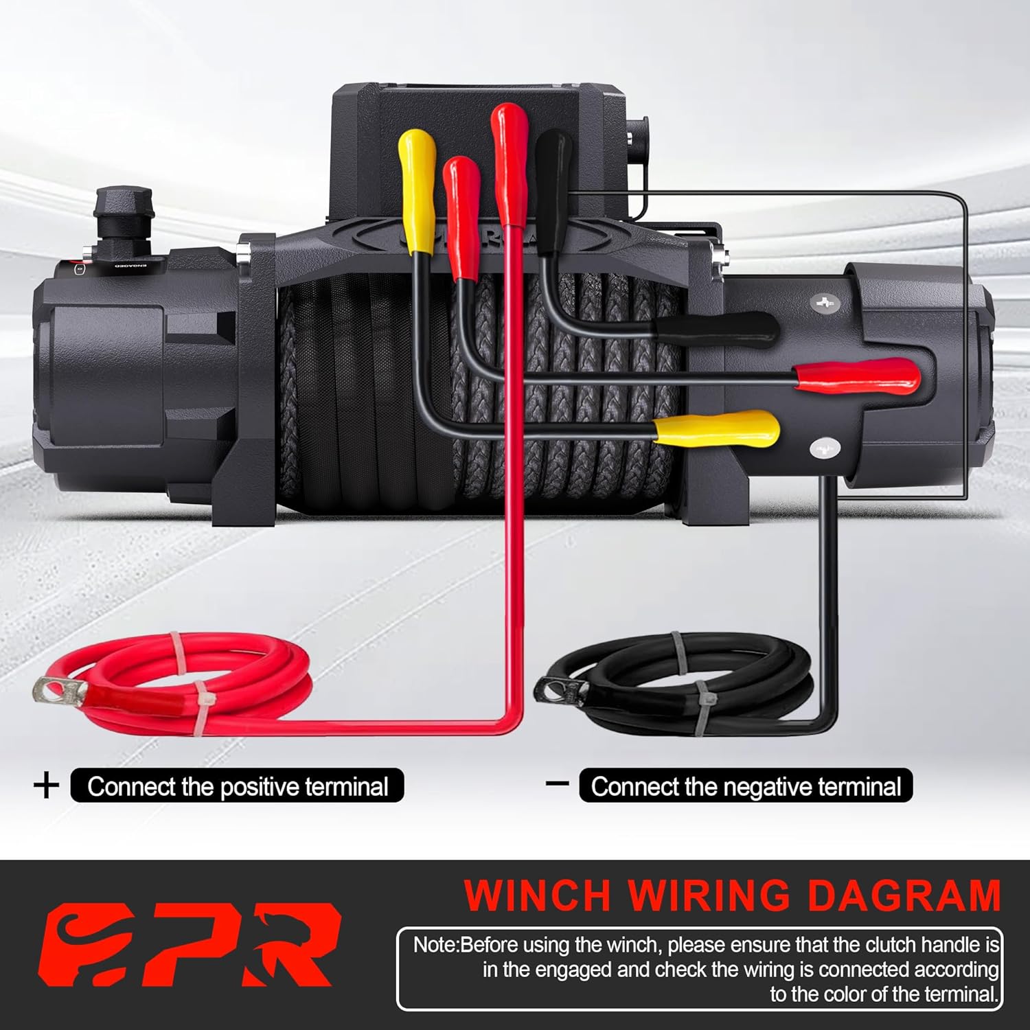12000lb Winch with Synthetic Rope & Wireless Remotes