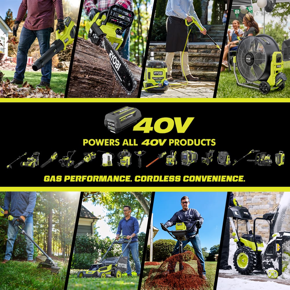40V HP Brushless 21-in Self-Propelled AWD Lawn Mower Whisper Series ncludes (2) 6.0Ah Batteries and Charger