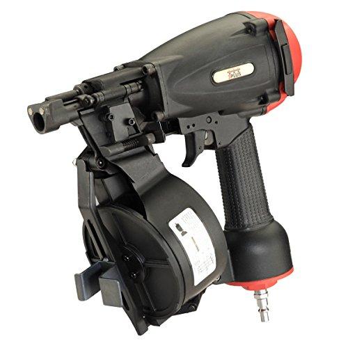 3PLUS 11 Gauge 15 Degree Coil Roofing Nailer, 3/4-Inch To 1-3/4-Inch – Black And Red