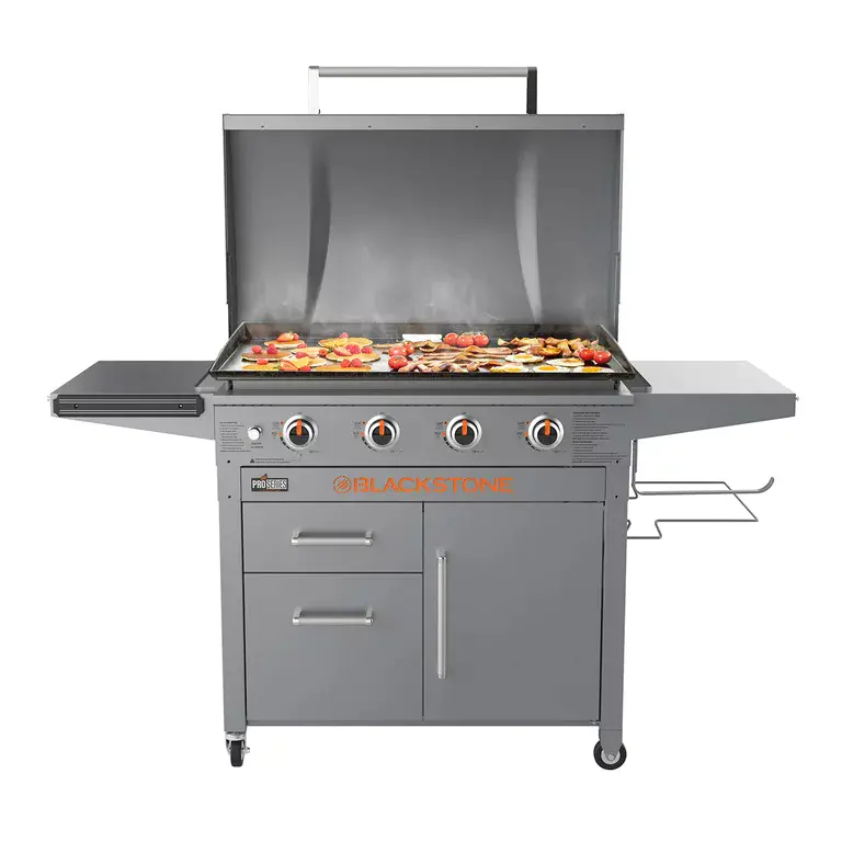 4-Burner 36″ Griddle Cooking Station with Hood