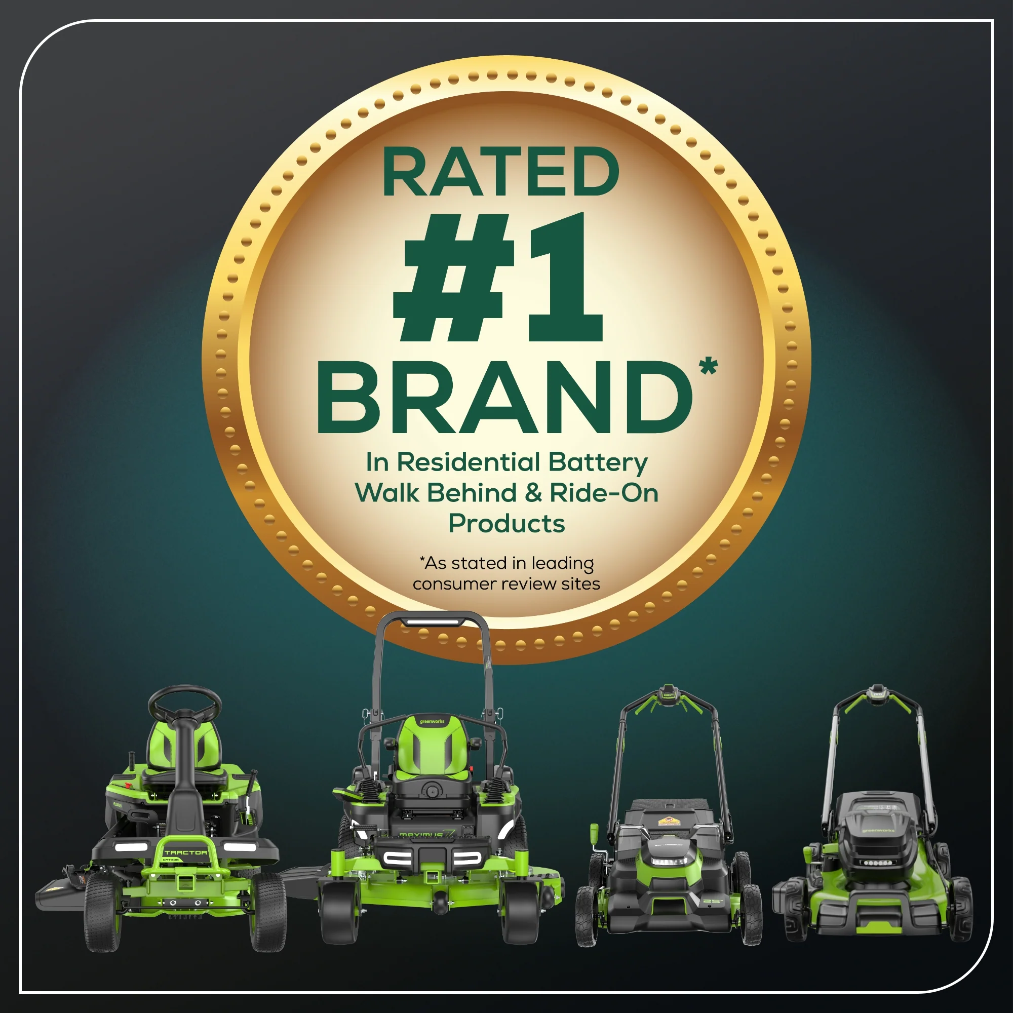 80V Cordless Electric Riding Lawn Mower with 6 Batteries and Wall Charger