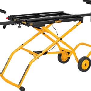 DEWALT Rolling Miter Saw Stand With Wheels, Yellow – DWX726