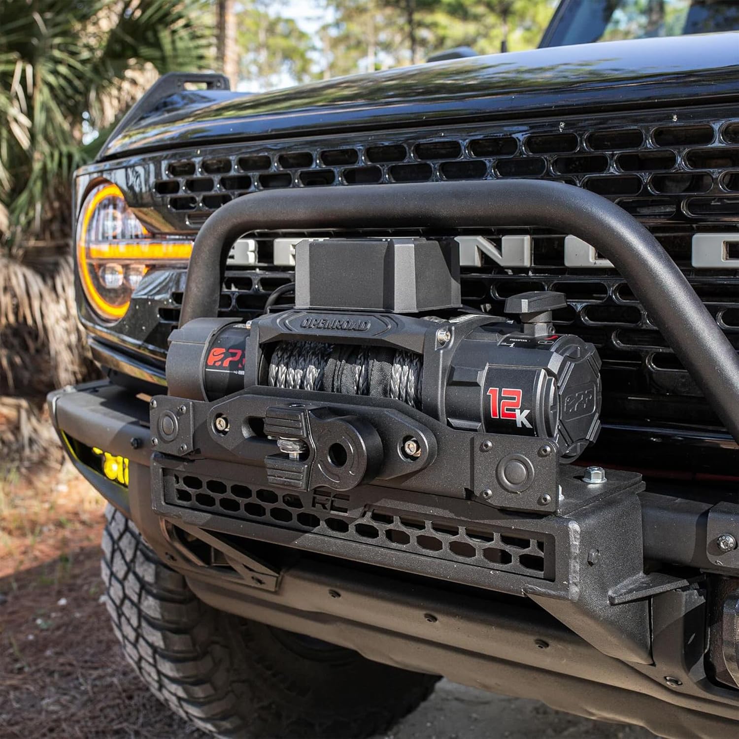 12000lb Winch with Synthetic Rope & Wireless Remotes