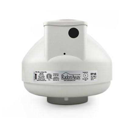 RadonAway Radon Mitigation Fan With 3 Inch PVC Install Kit – RP145