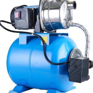 PANRANO 1.6 HP Shallow Well Jet Pump With Pressure Tank, 1268 GPH