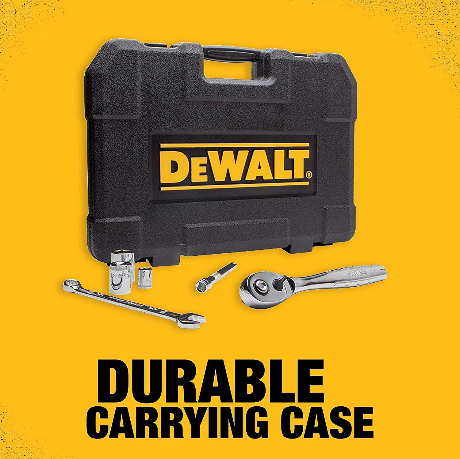 DEWALT Mechanics Tool Set, SAE And Metric, 192-Piece, 1/4, 3/8 And 1/2 in Drive – DWMT75049