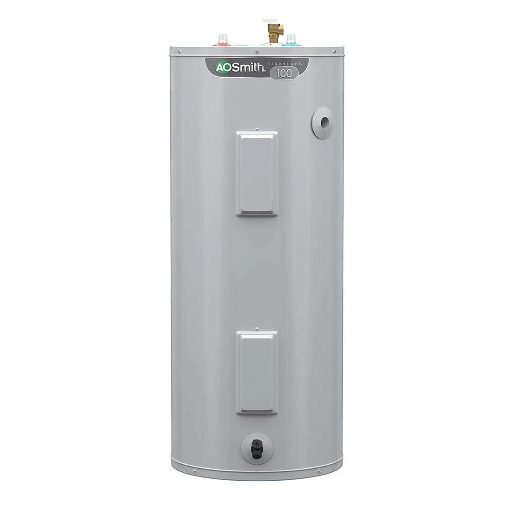 A.O. Smith Signature 100 40-Gallon Short 3800-Watt Double Element Electric Water Heater – E6-40R38D TTP
