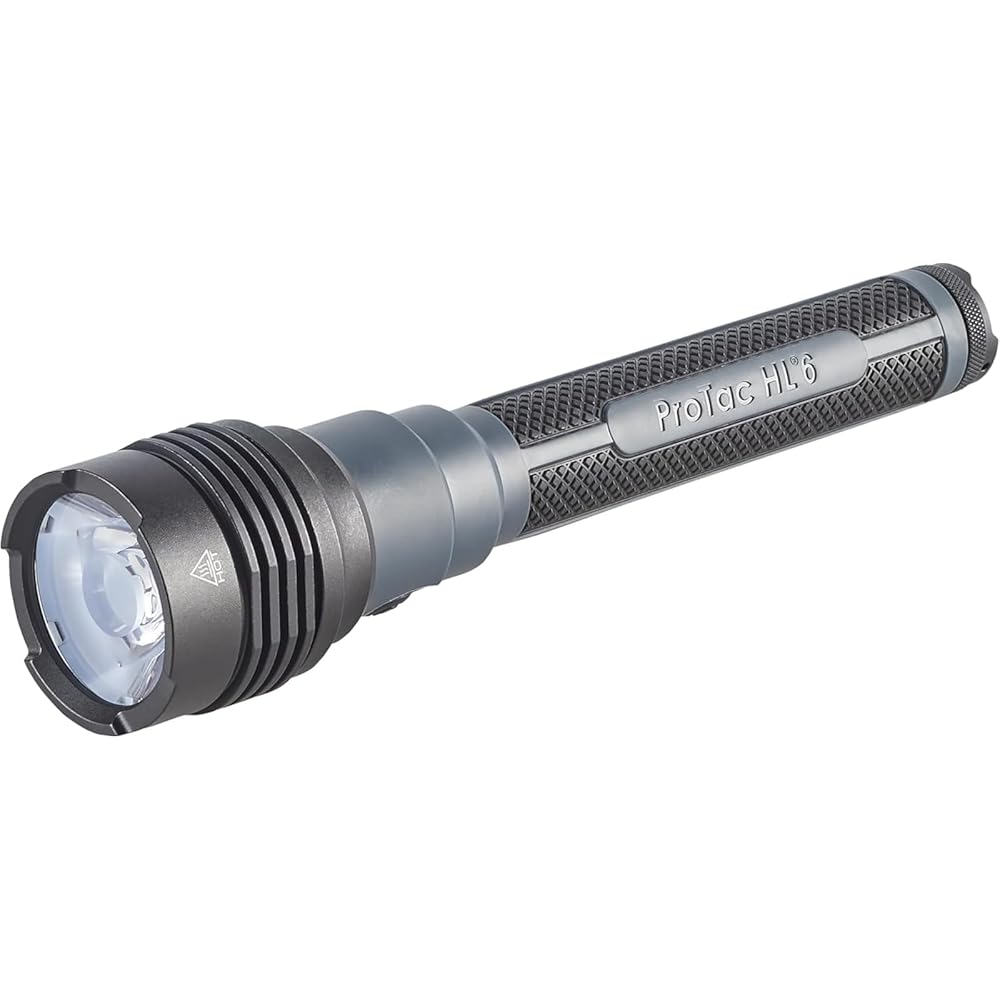 Streamlight ProTac HL 6 5,300-Lumen 80,000-Candela Rechargeable Flashlight With Y USB-C Cord And Wrist Lanyard – 88132